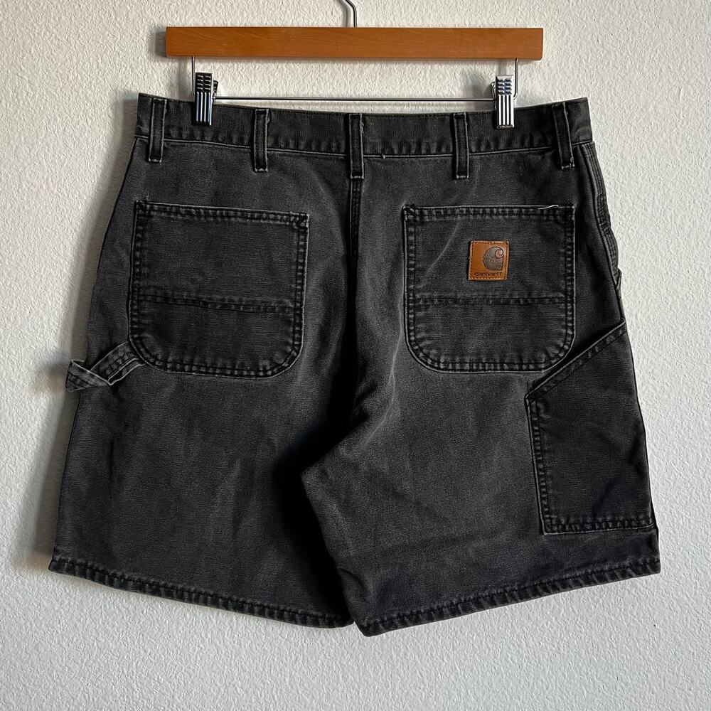 Carhartt B25 BLK black work wear carpenter shorts